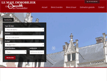 Tablet Screenshot of lemail-immobilier.com